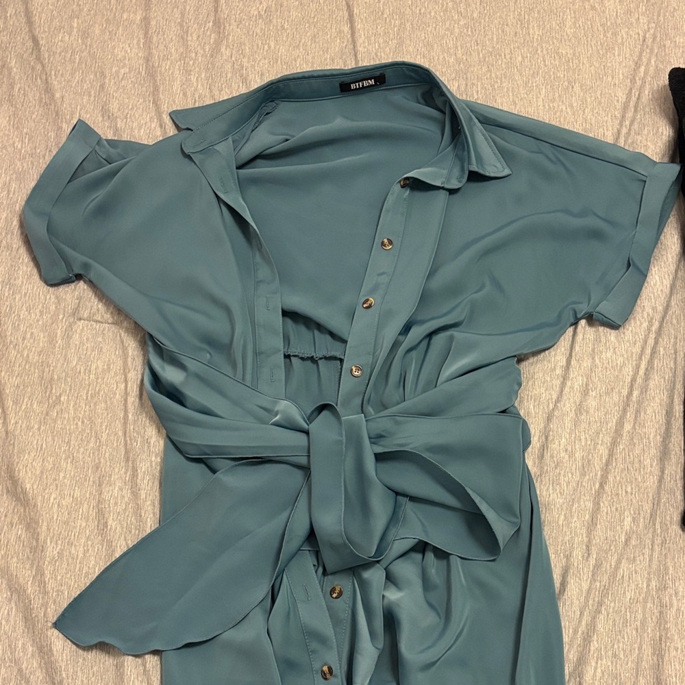 Misty Blue Maxi Dress
